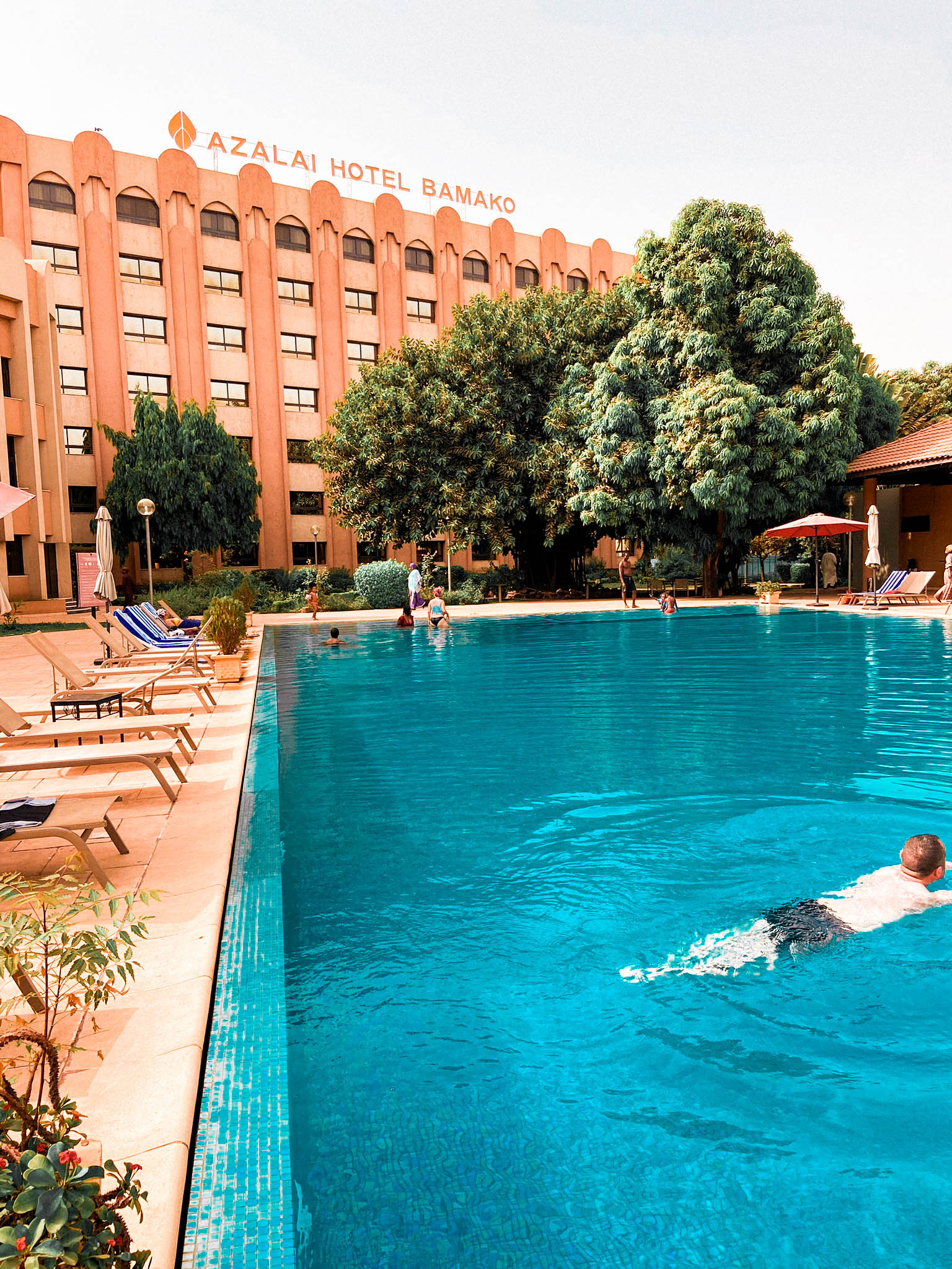 Hôtel Azalaï Bamako, piscine et restaurant 