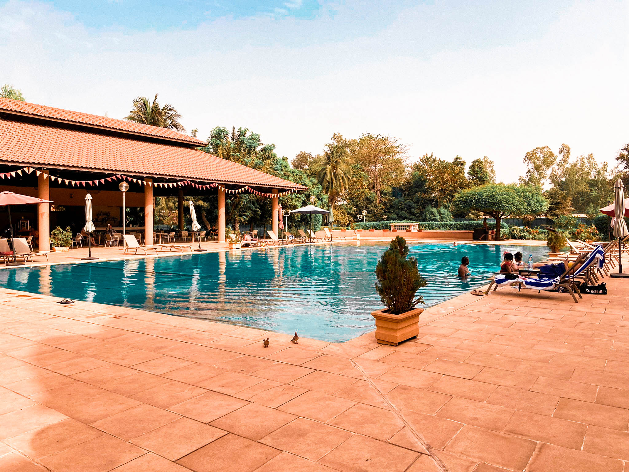Hôtel Azalaï Bamako, piscine et restaurant 