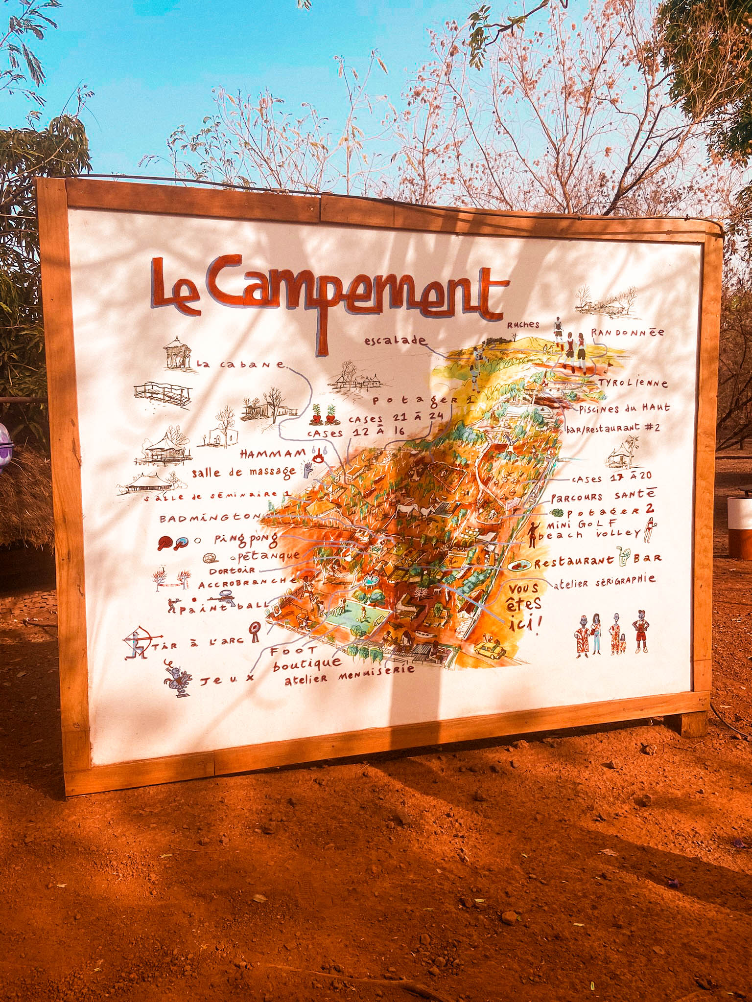 Le campement, Bamako. Piscine à Bamako. Plan et tarif. Manger, dormir